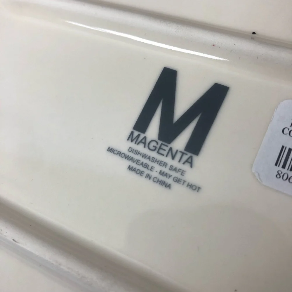 Magenta Halloween plate